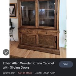 Wooden China Cabinet 