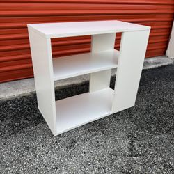 Rio Verde Side Table In Melamine With Open Storage