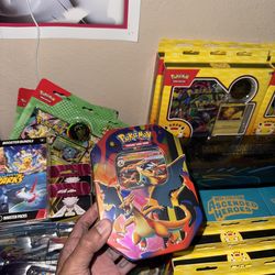 Mega Charizard Tin (Mega Charizard X) Pokemon Cards