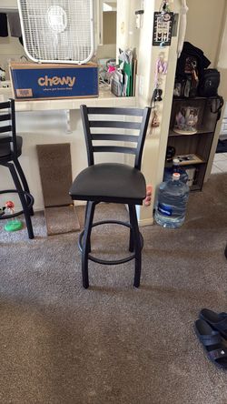 Black barstools