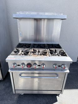 6 burner gas stove commercial