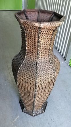 Brown Woven Vase