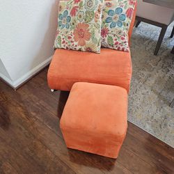 Accent Chair And Ottoman 