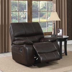Brand New Dark Brown Glider Reclining Chair
