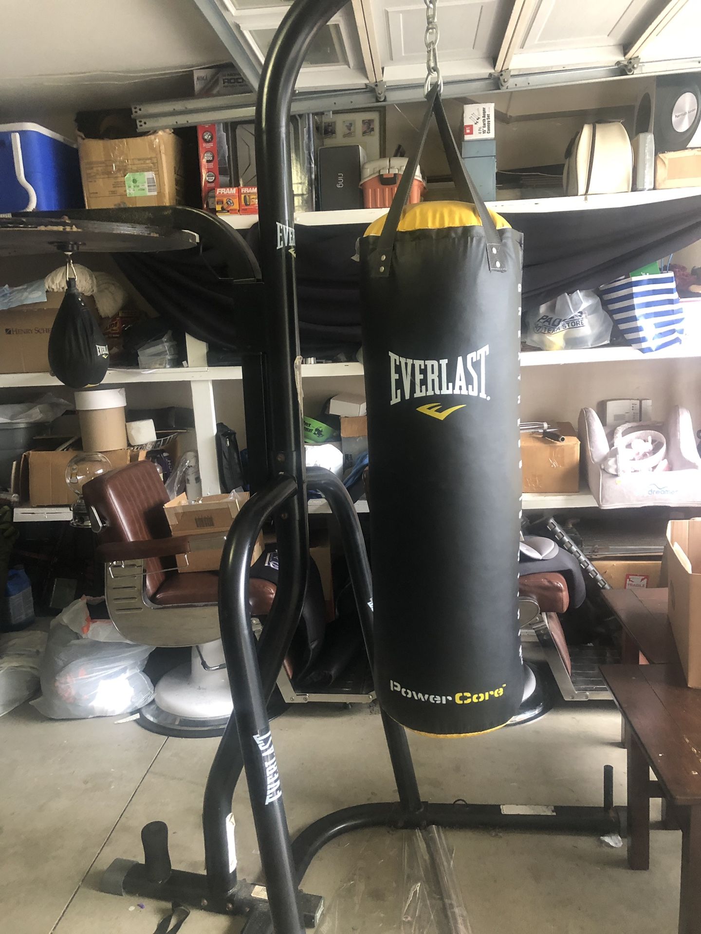 Punching bag/ speed bag with stand