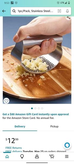 Stainless Steel Garlic Press Rocker