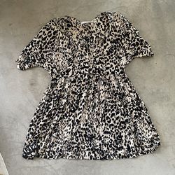 Animal print tunic Mini Dress 