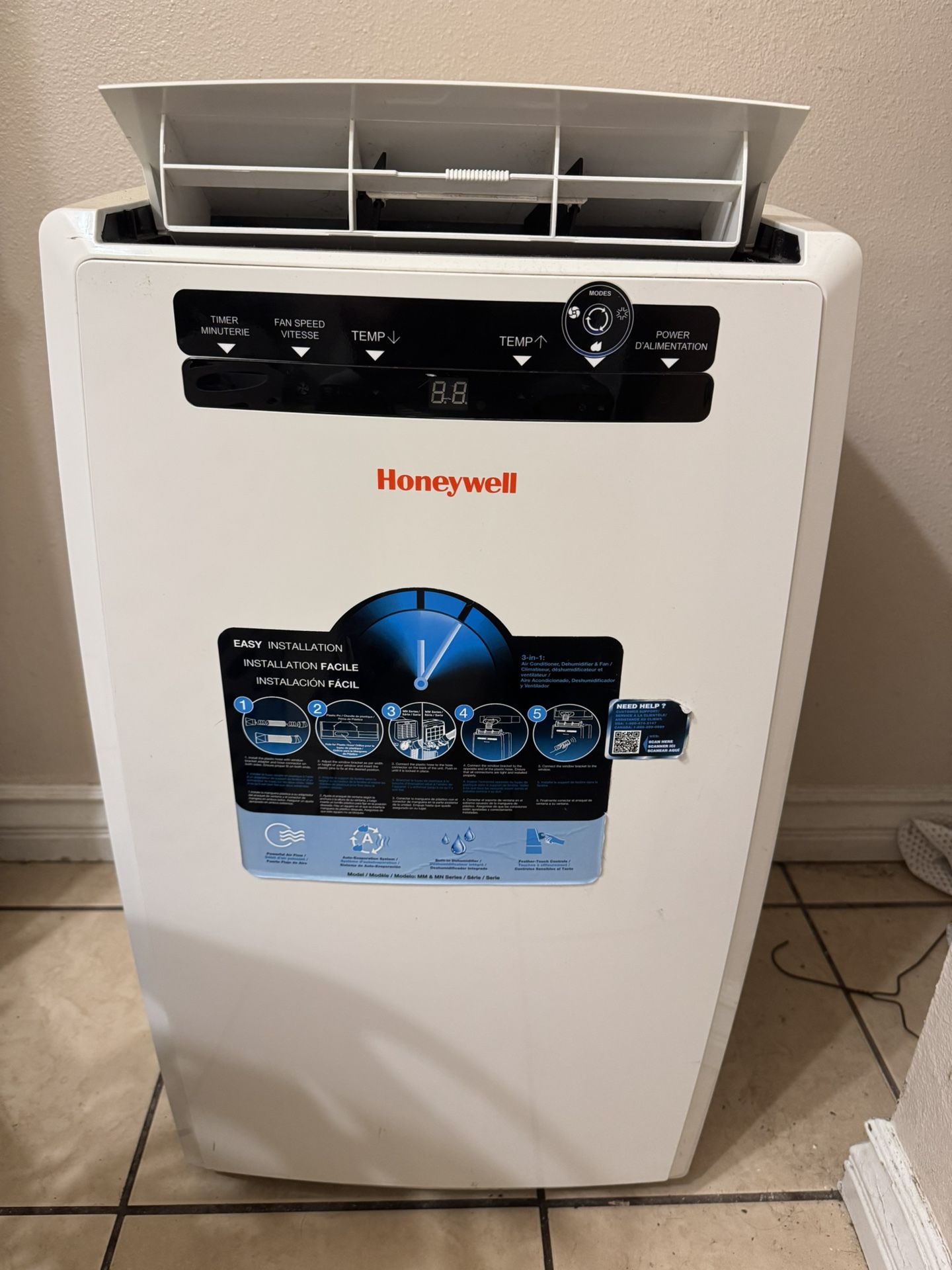 Honeywell 14,000 BTU Portable Air Conditioner, Dehumidifier and Fan