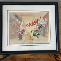 * Friz Freleng Signed "The Draw" Hand-Painted Limited Edition Cel 300/750 w/ COA
