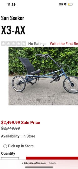 sun seeker trike bike