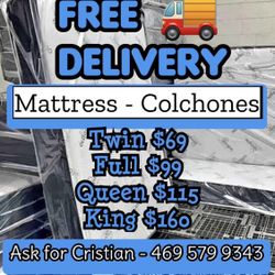 New Mattresses  Twin mattress Full mattress Queen mattress  King mattress  Colchones nuevos  Beds 