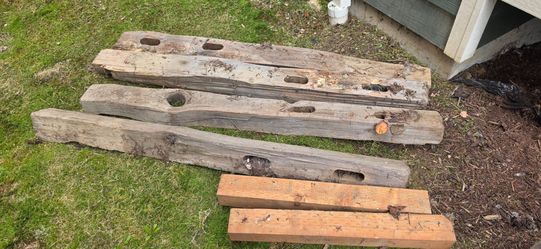 FREE - Aged Cedar Fence Posts & PT 4x4s