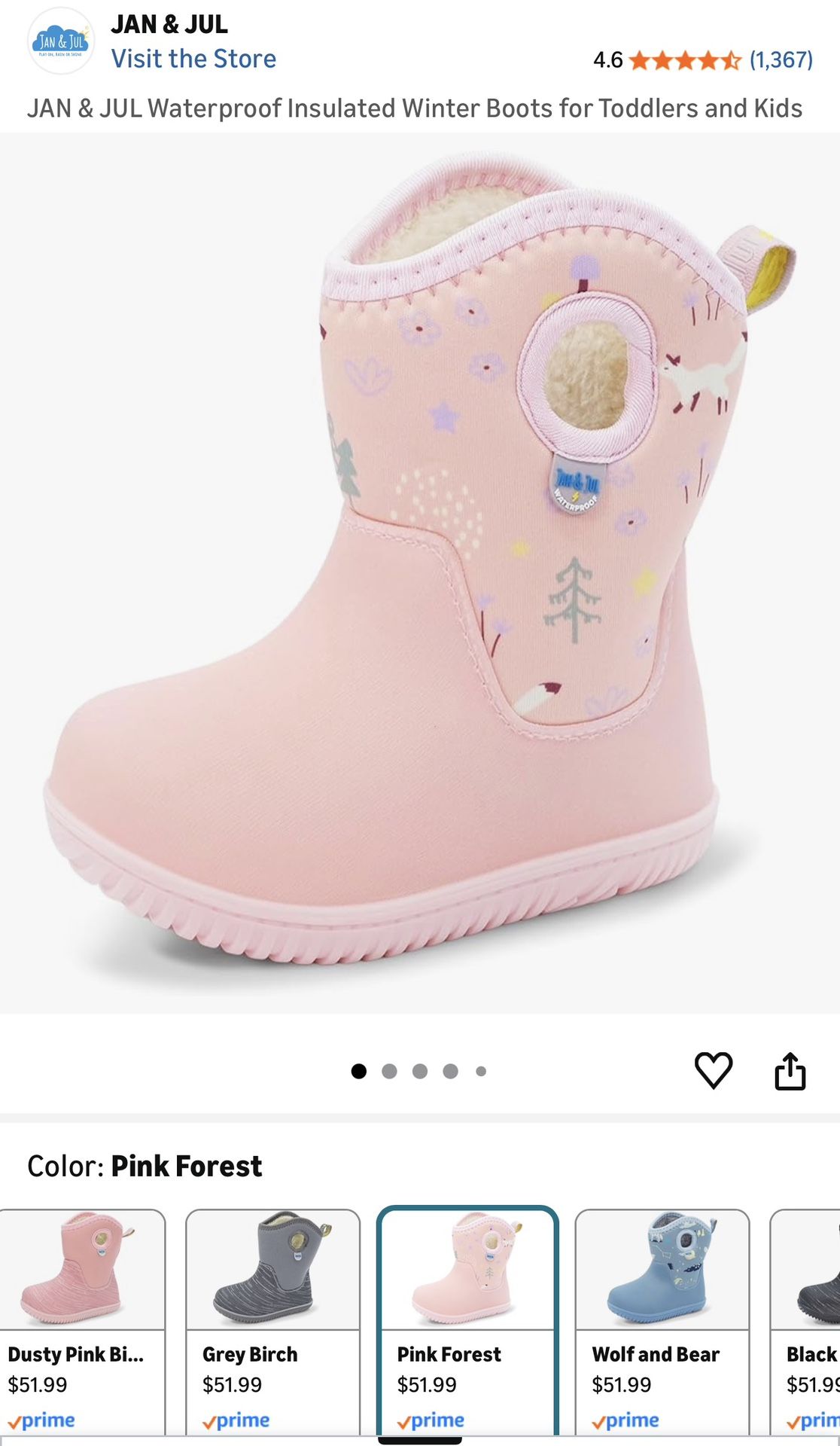 Jan&July waterproof winter boots