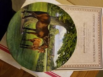 Limited edition Spode English Thoroughbred collector plate