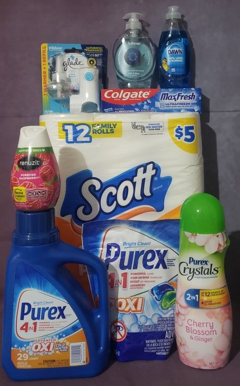 NASHVILLE, GA Lot Of 9 Purex Household Bundle