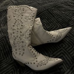 White Cowboy boots