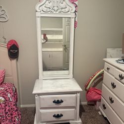 Nightstand With a Mirror 