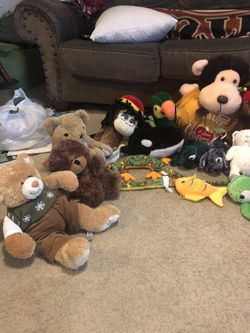 Variety of stuffed animals