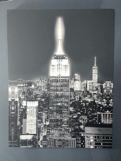 Set of five Empire State Building and NYC canvas