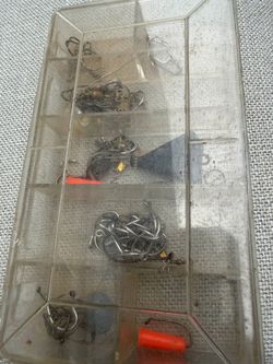 Fishing small box with fishing hooks n more