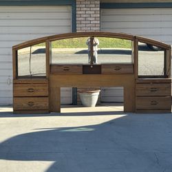 Queen Pier Headboard Unit With Lights