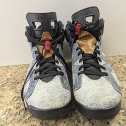 Jordan 6 Retro Washed Denim CT5350-401 Size 10
