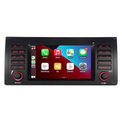 LXKLSZ Car Stereo for BMW E39 E53 5 Series X5 M5 Compatible with Wireless Carplay/Android Auto with 7 inch IPS Touch Screen/Bluetooth/Mirror Link/FM/A