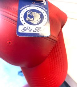 New Red Pit Bull Ball Cap