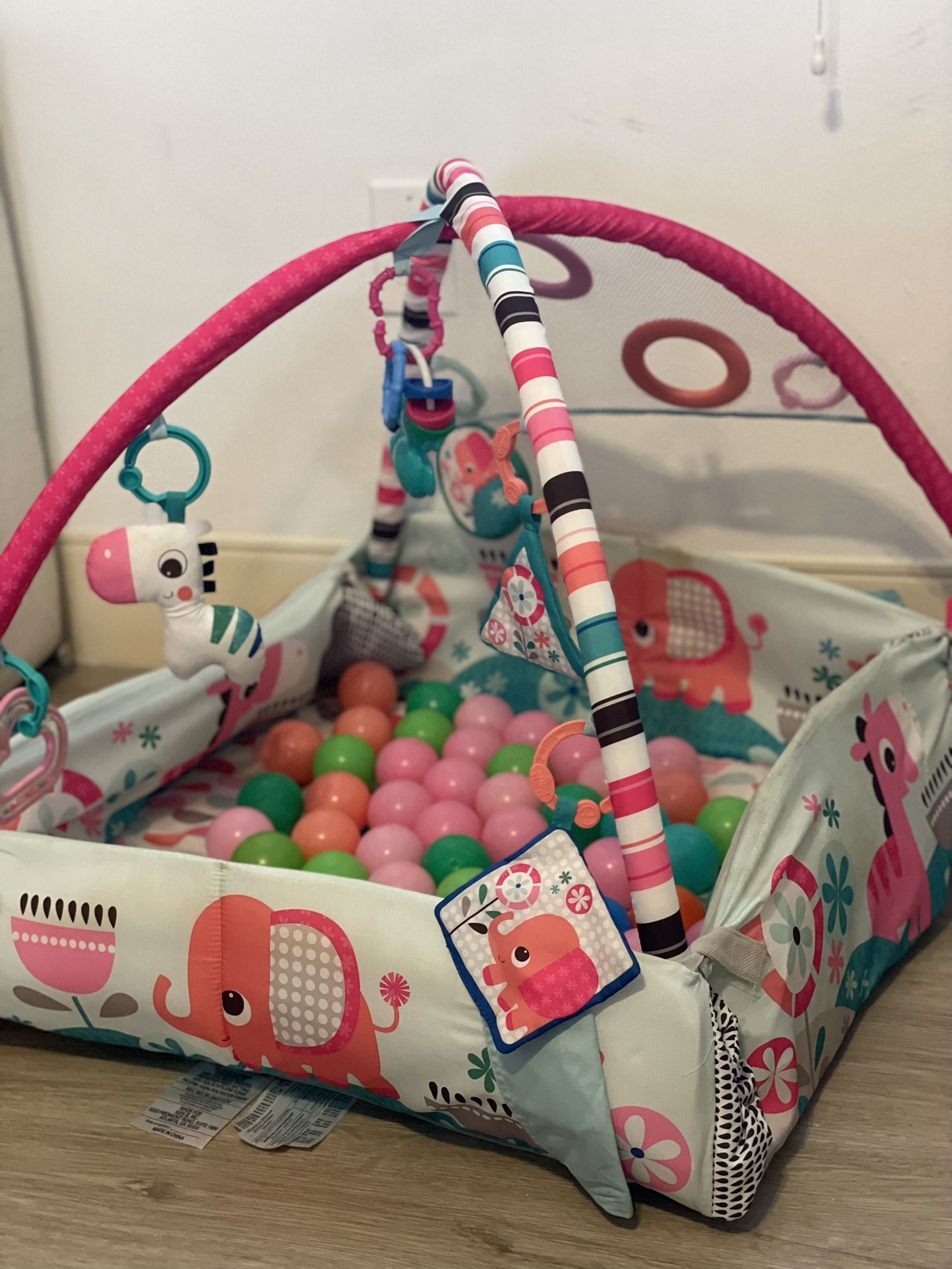 Baby Gym Animal Design Pink