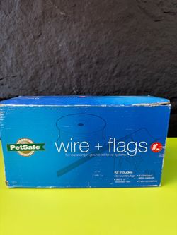 PetSafe In-Ground Fence Wire and Flag Kit, Expand Up to 1/3 Acre -NEW (3550/7)