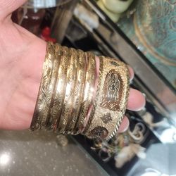 LAMINATED GOLD BRACELETS