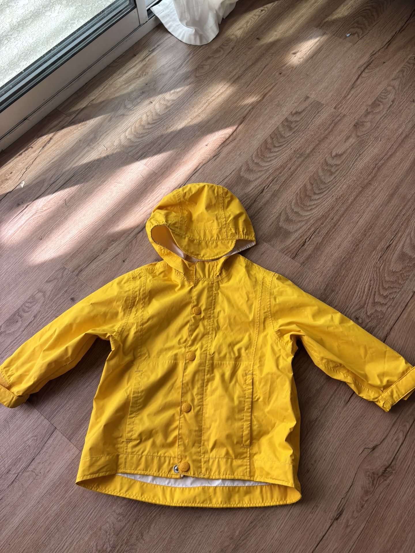 REI Size 3T Toddler Kids Yellow Rain jacket 