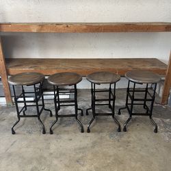 Restoration Hardware 1920s American Factory Stools