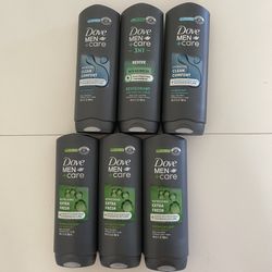 Dove Men+Care Refreshing Daily Use Face & Body Wash for Men All Skin Type, 13.5 oz (6) Bottles For $30