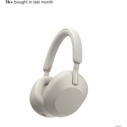 Silver-Sony WH-1000XM5 Wireless Noise Canceling Headphones  