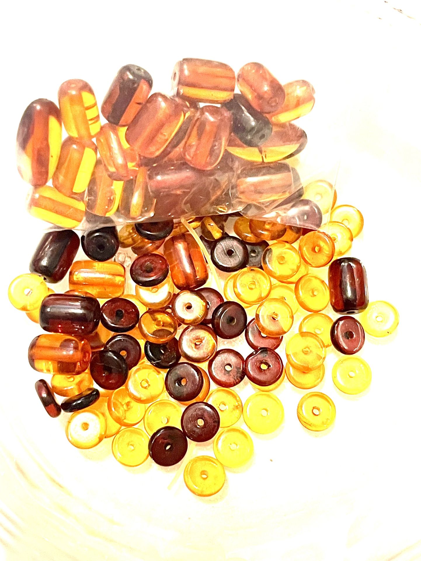 Lot Of 100 Baltic Amber Beads