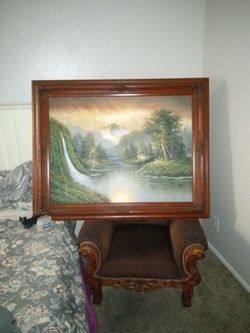 Hand Painted Portrait With Frame