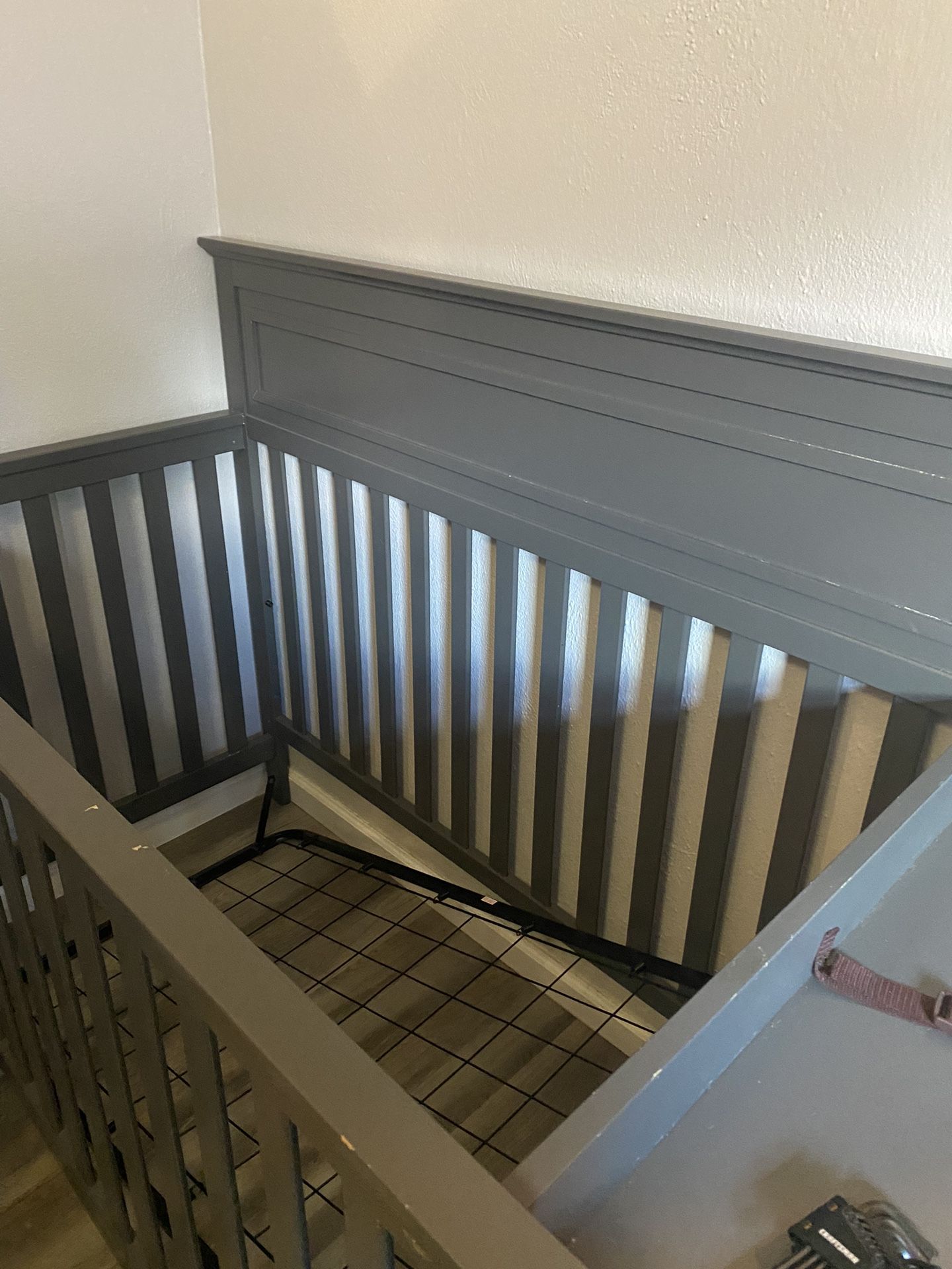 Crib With Attached Changing Table And Storage 