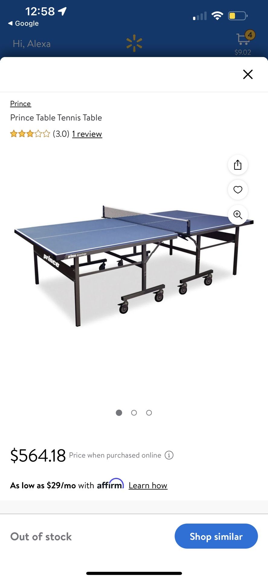 Ping Pong Table
