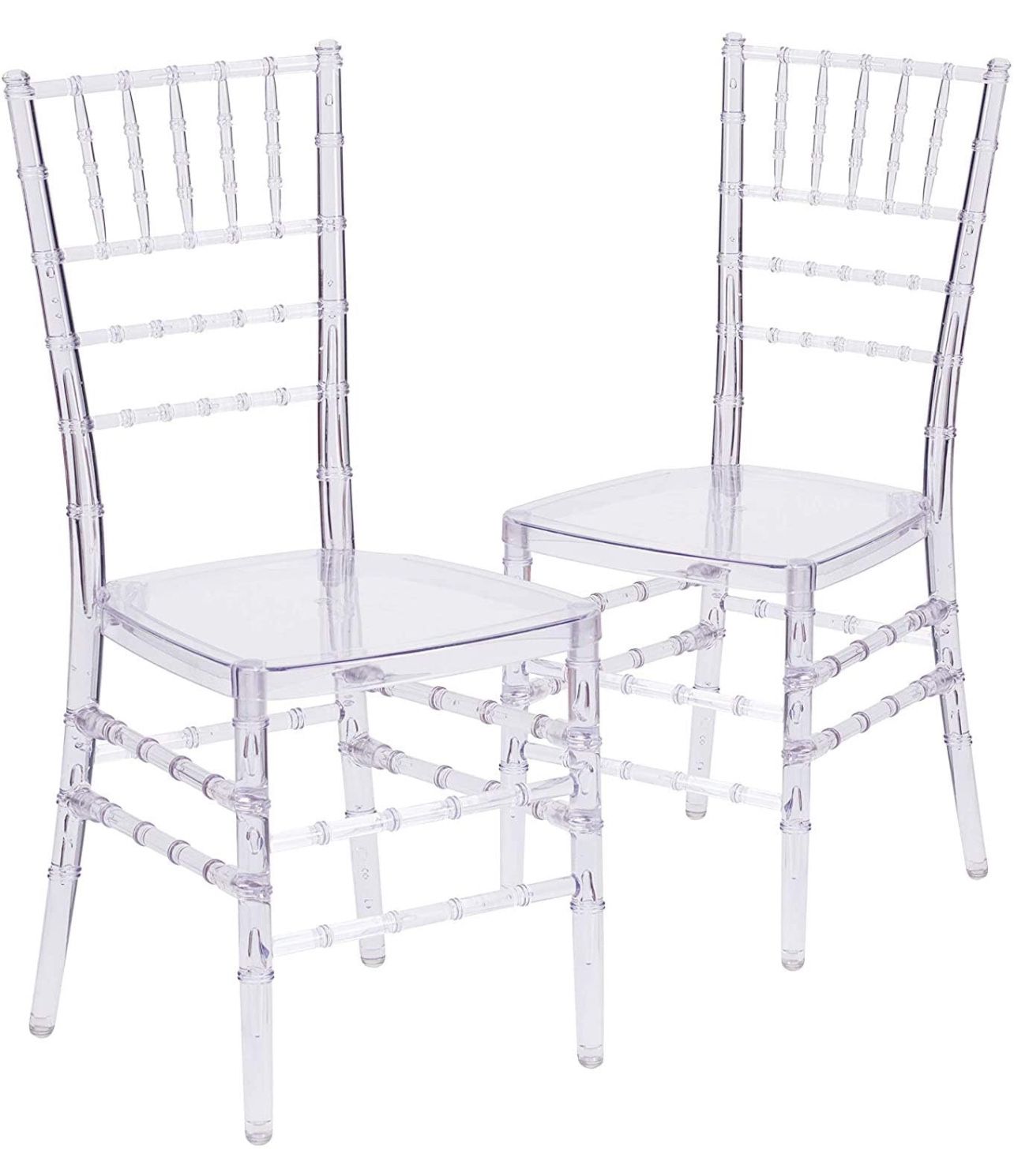 Transparent Ice Crystal Chair (2 Pack) 