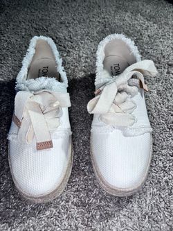 TOMS White Canvas Espadrille Sneakers