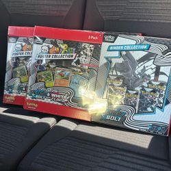 Pokemon Black Bolt 2 Pack Poster And Binder Collection