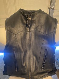 Motorcycle Leather Vest