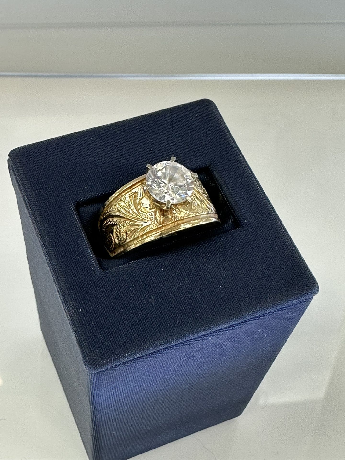 14K Gold Solitaire Ring