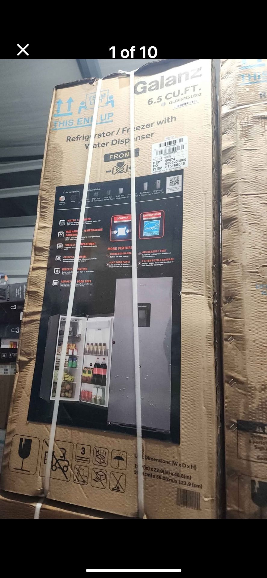 Refrigerator/freezer With Water Dispenser