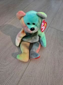 Ty Beanie Baby Tie-Dye Bear with Tag