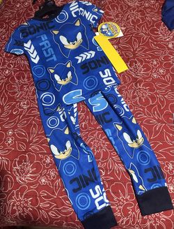 Boys Sonic Pajama Sz 4 New $6 