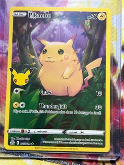 Pikachu 005/025 Pokémon Card 25th Anniversary