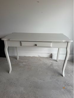White antique desk