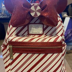 LOUNGEFLY DISNEY PARK EXCLUSIVE CANDY CANE MINI BACKPACK BNWT for Sale in Beaumont CA OfferUp